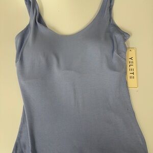 Yelete Women's Light Blue Camisole-built in bra